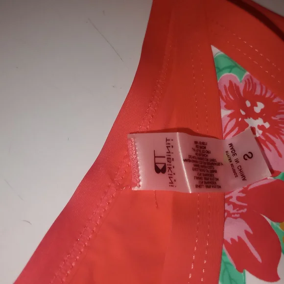 TiniBikini Coral Floral Bikini Set - Picture 9 of 12